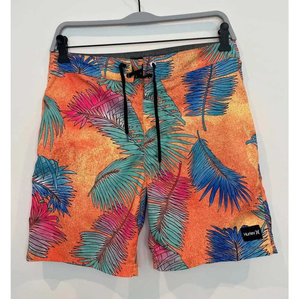 Hurley Palm Tree Tropical Orange 6